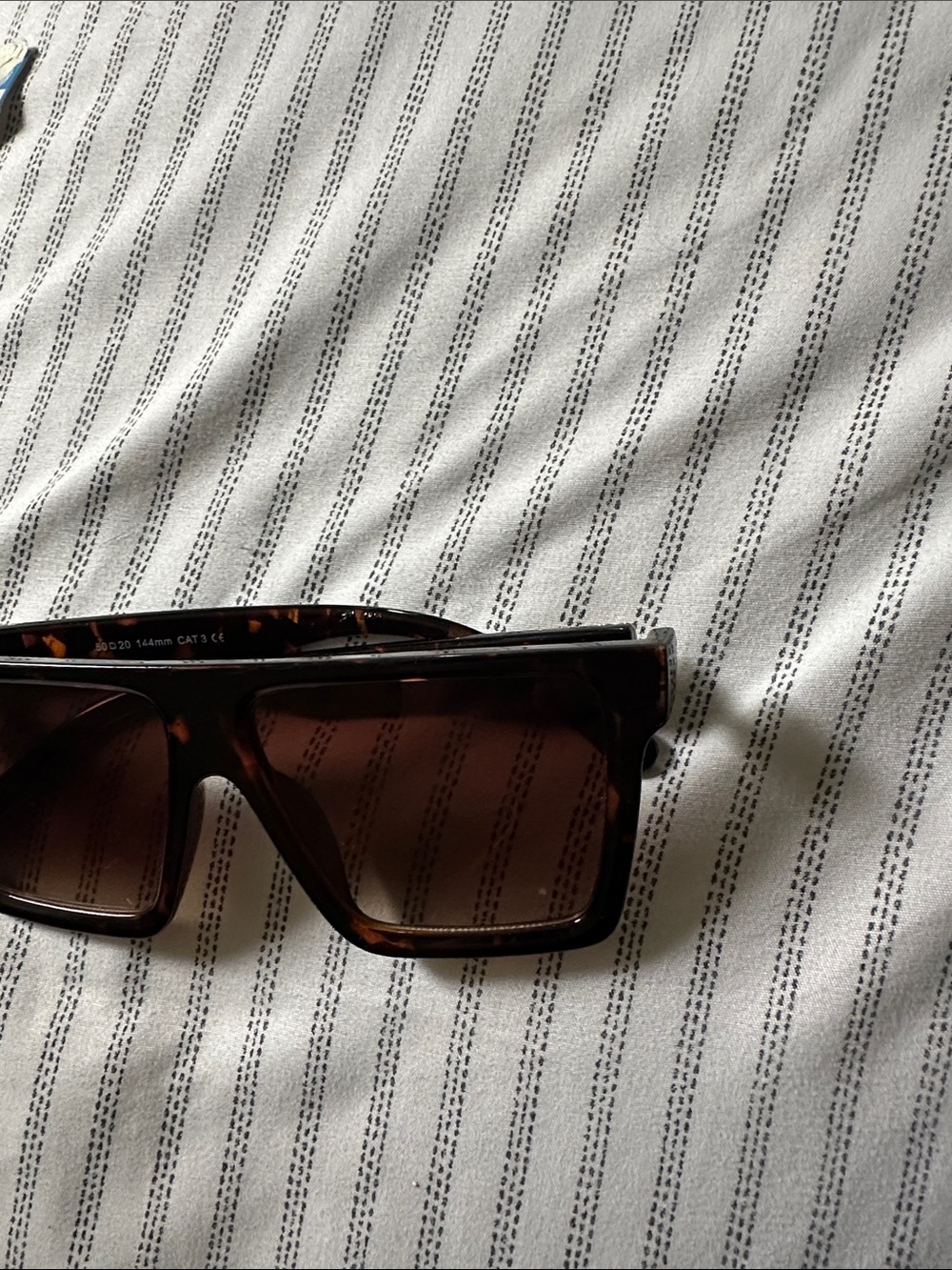 Tortoiseshell Square Sunglasses with Brown Lenses